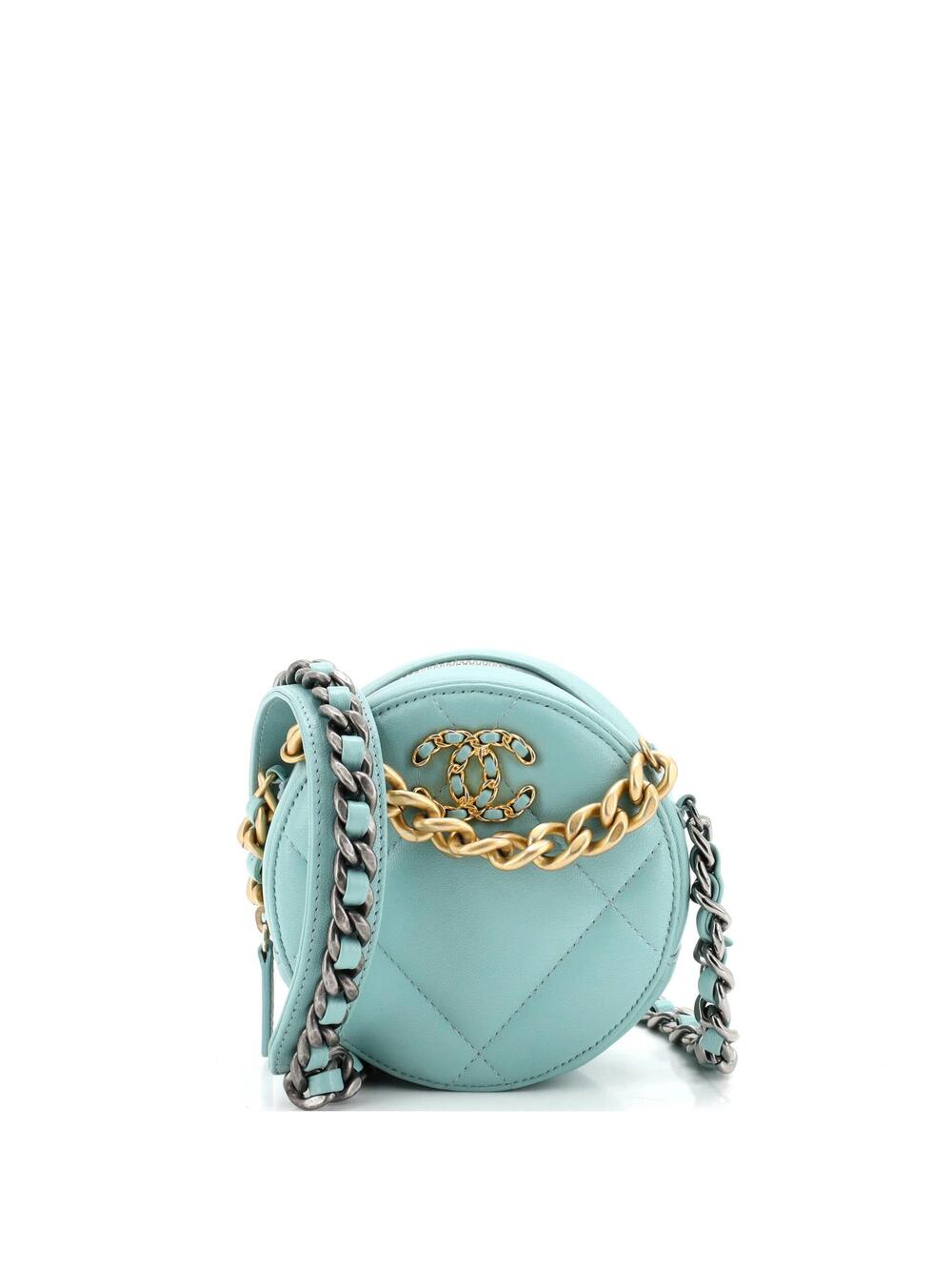 Chanel 19 Round Clutch With Chain #292054C25B
